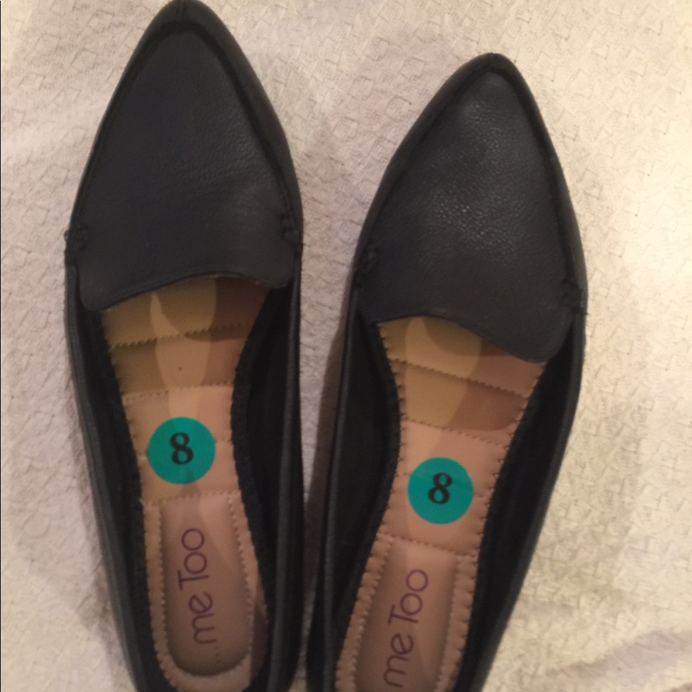 Me Too Black Flats